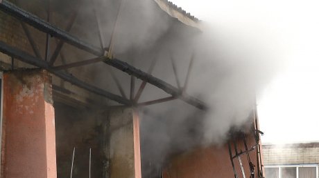 Огонь не тронул жилые помещения детского санатория «Нива»